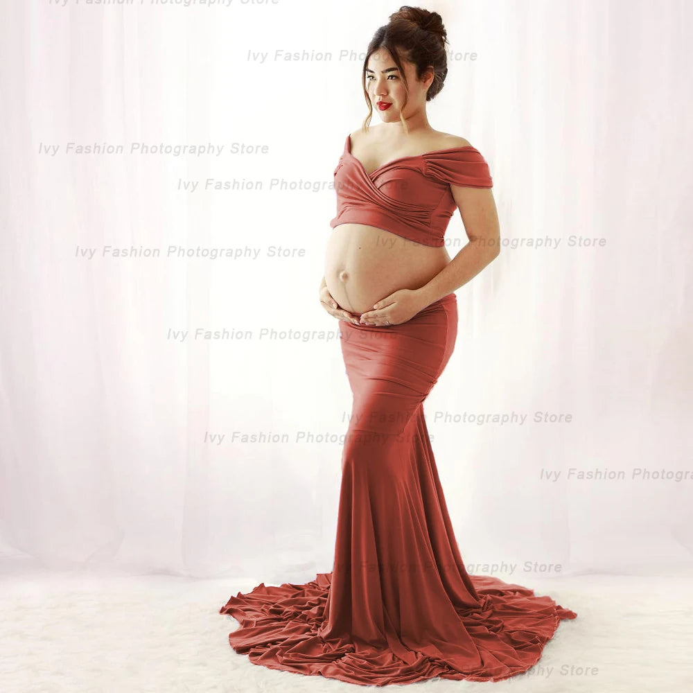 VelviNest – 2-Piece Stretch Maternity Skirt Set