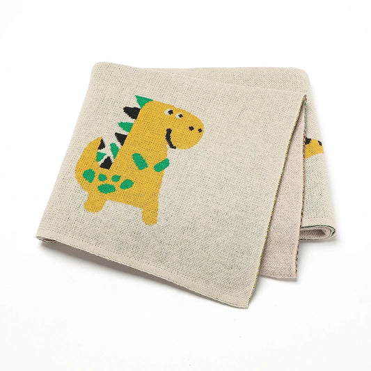 DinoDream  Cotton Knit Baby Blanket