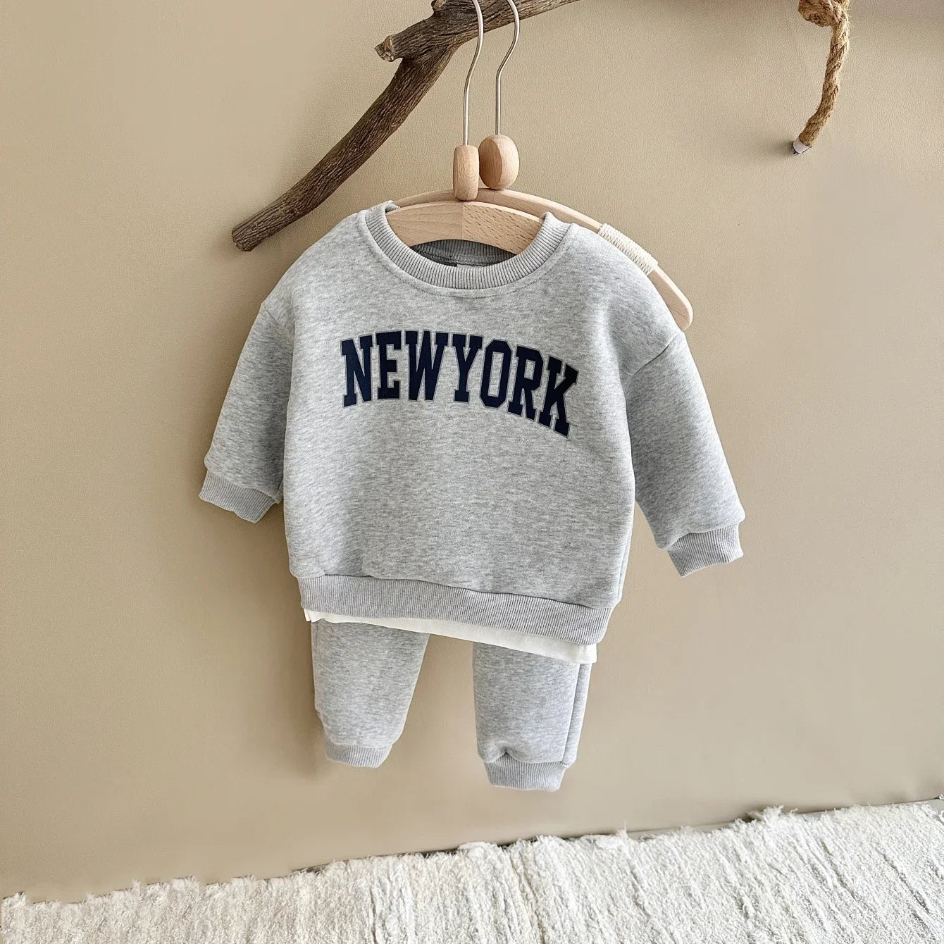 VelvetStride Boys Hoodie & Pants Set