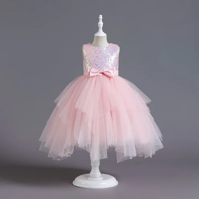 GlimmerBelle Dress – Layered Tulle Princess Gown