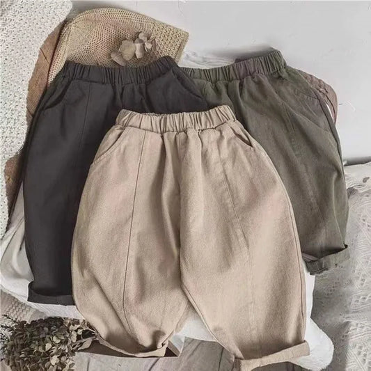RetroNest Dungarees – Cotton Pocket Pants for Little Explorers