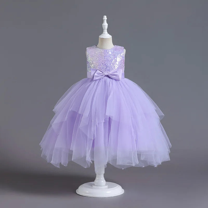 GlimmerBelle Dress – Layered Tulle Princess Gown