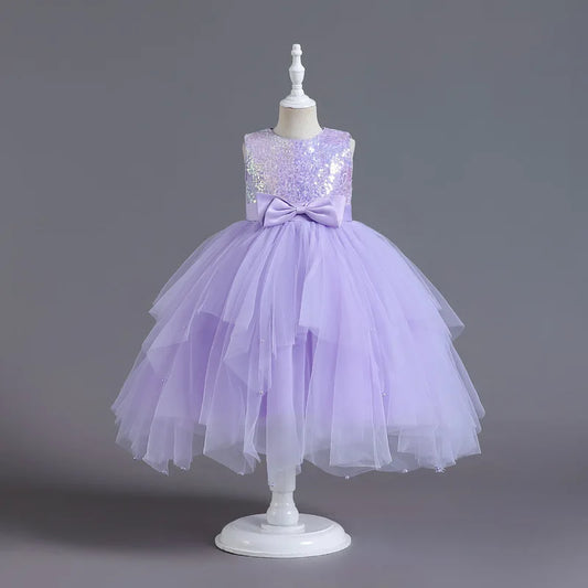 GlimmerBelle Dress – Layered Tulle Princess Gown