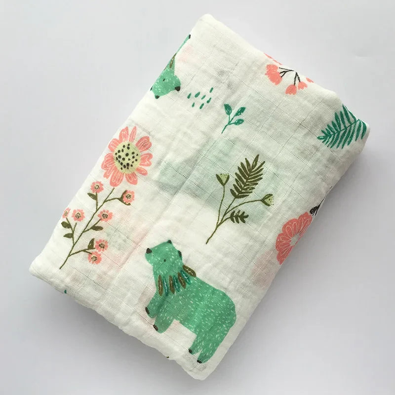 Baby Blanket Newborn Muslin 100% Cotton Baby Blanket Swaddle Wrap Receiving Blanket Bath Towel