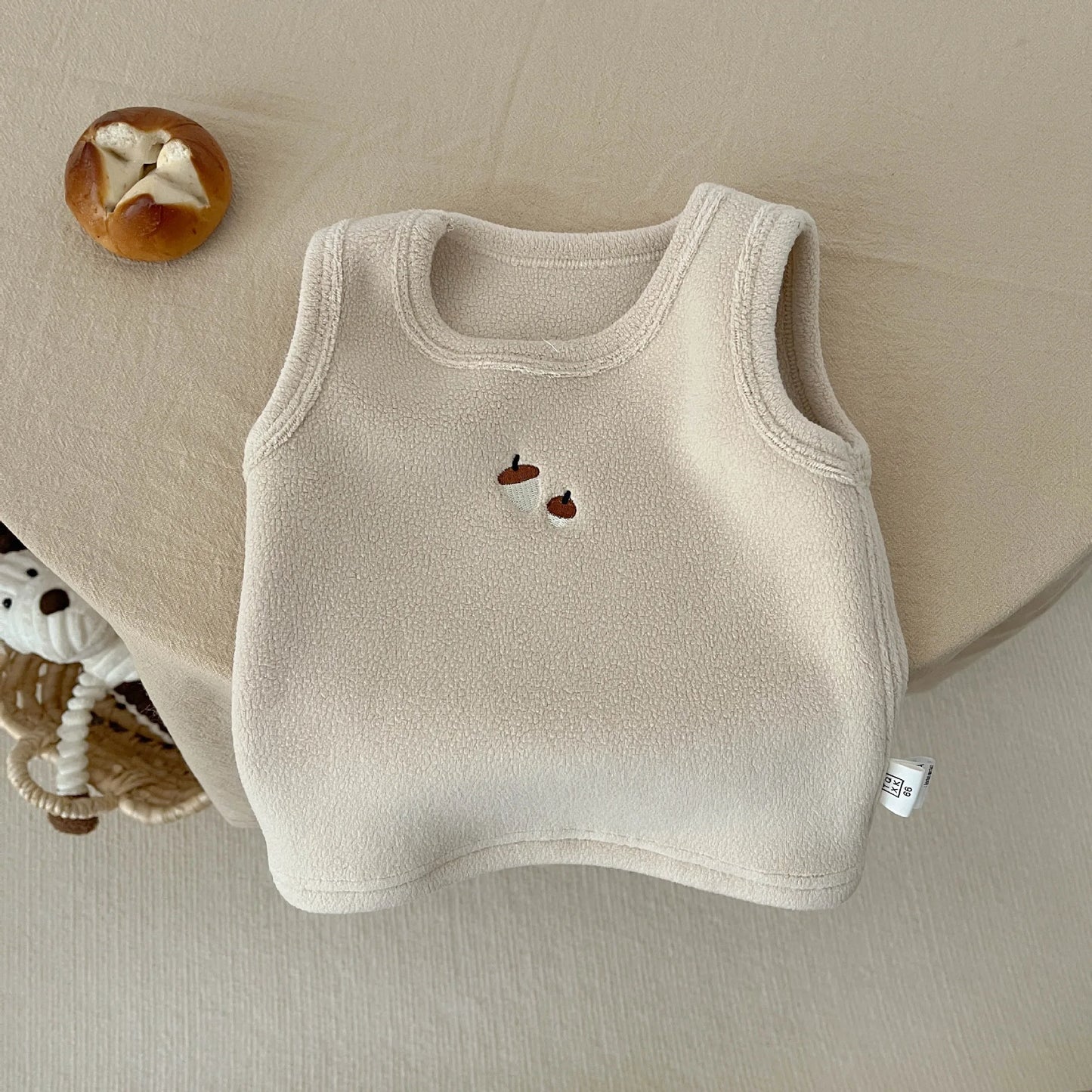 ToonCuddle Vest – Warm Cotton Fleece Sleeveless Top