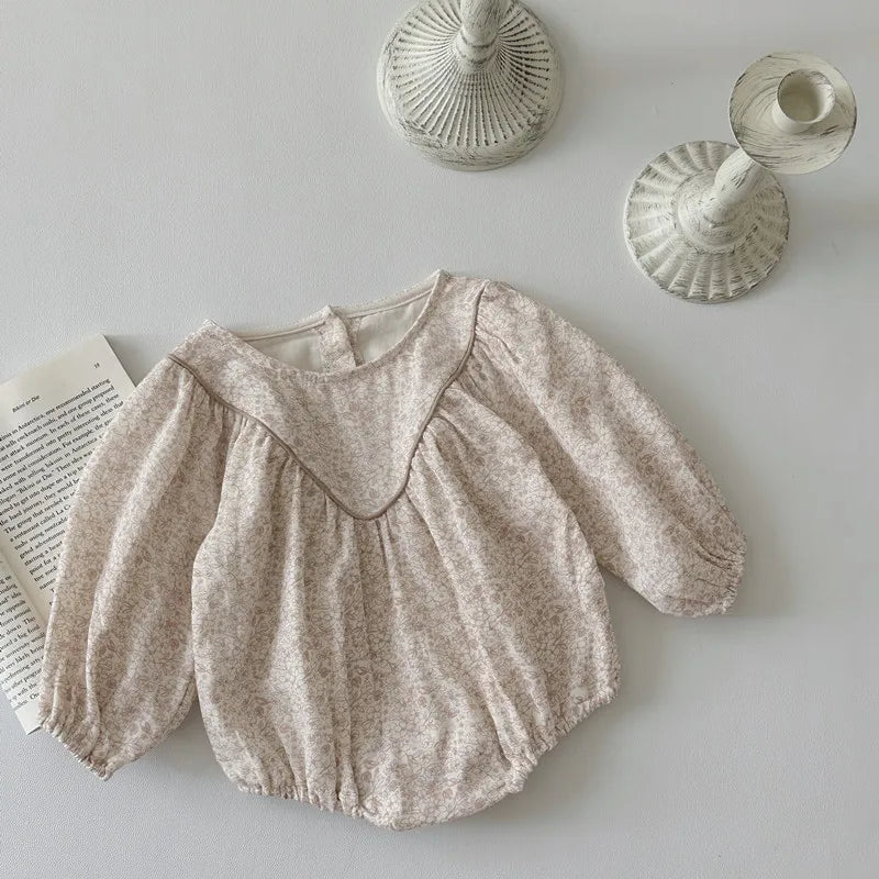 PetalWhim Romper – Sweet Floral Long Sleeve Bodysuit