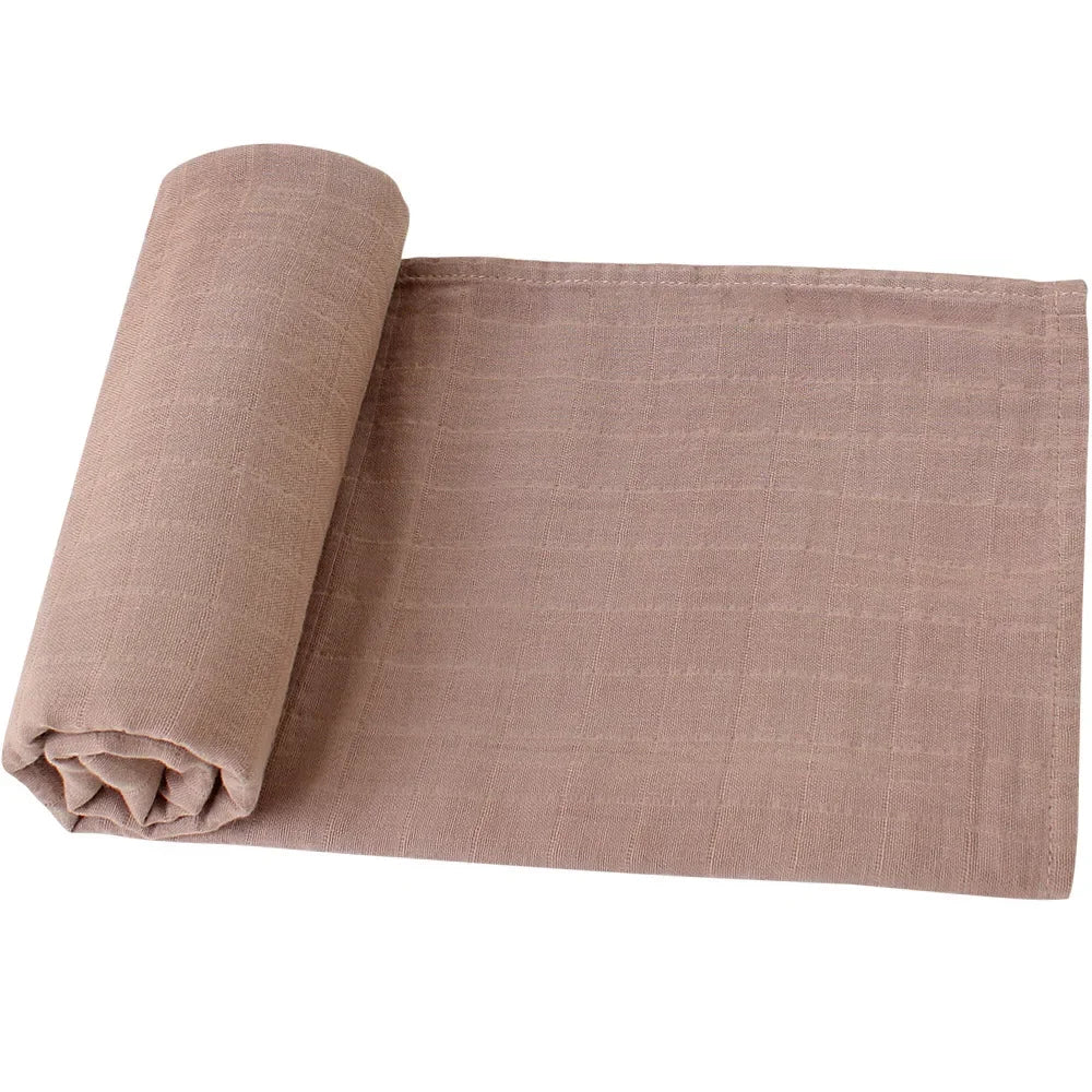 Organic Cotton Acacia Yellow Set Newborn Muslin Wrap Baby Bed Muslin swaddle