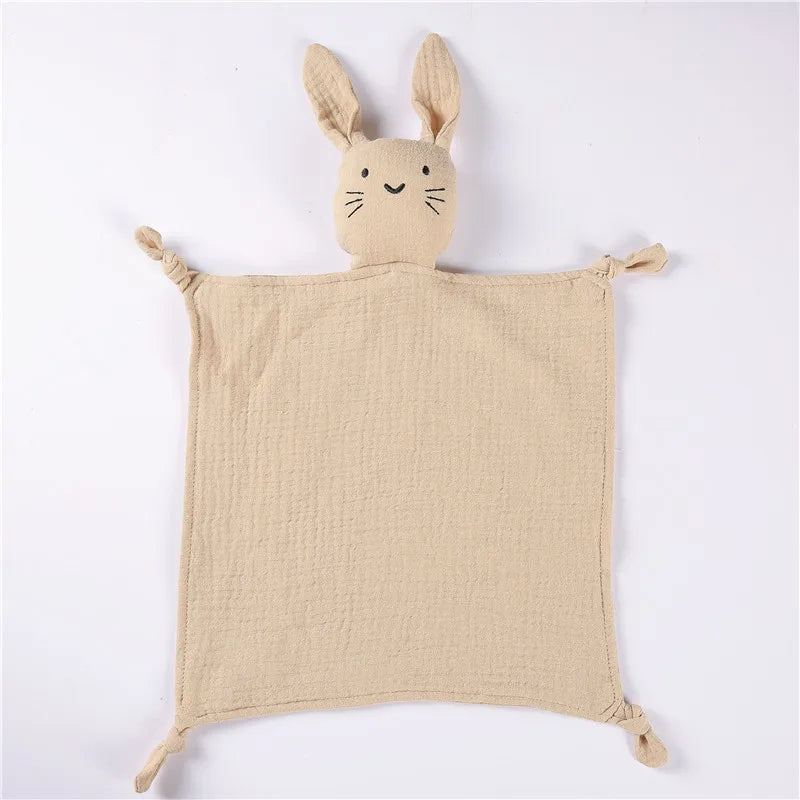 CuddleCot – Organic Bunny Muslin Lovey for Newborns