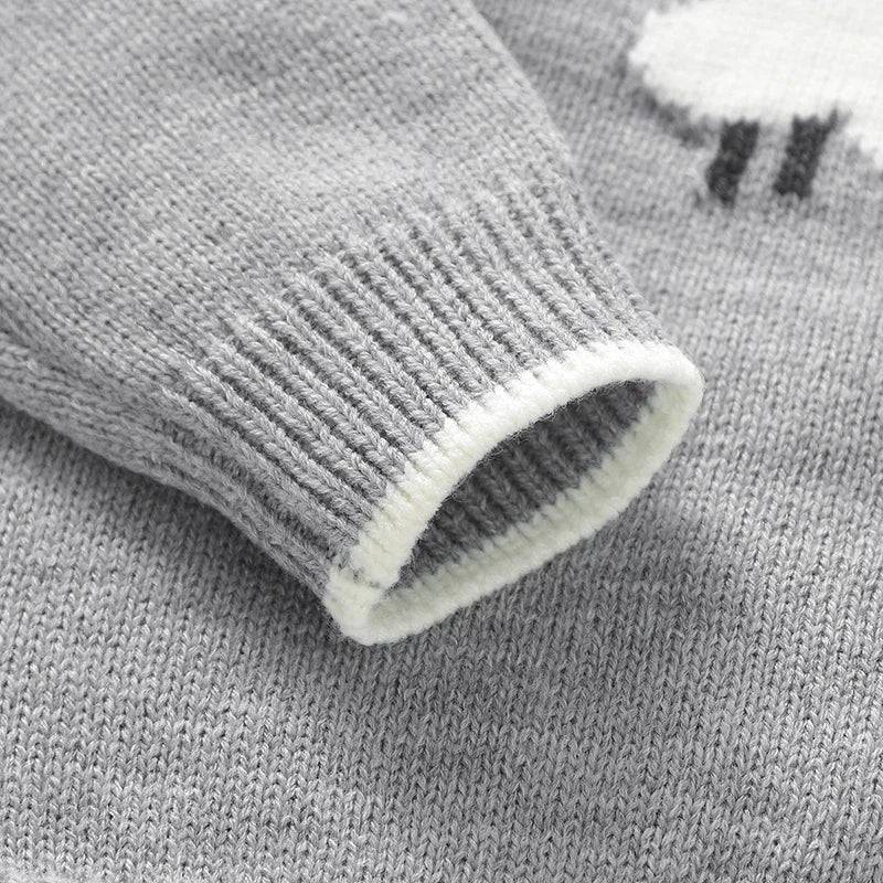 SheepTale Knitwear – Cozy Striped Infant Outfit Set