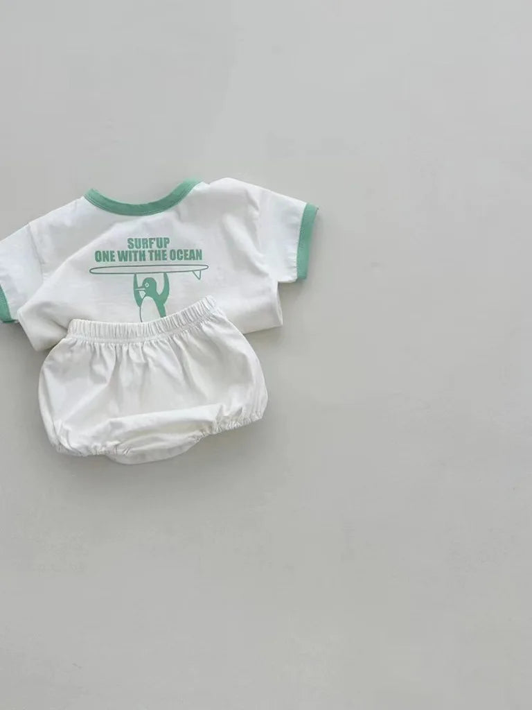 PennyPeng – Penguin Tee & Shorts Set
