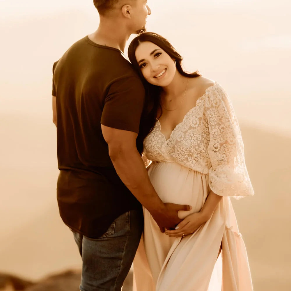 BéLace – Boho Maternity Two-Piece Dress