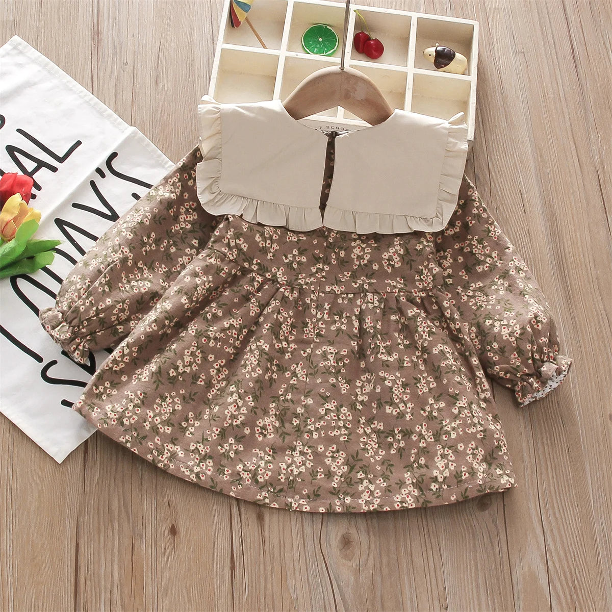 PetalNest Dress – Countryside Floral Lace Outfit for Little Girls