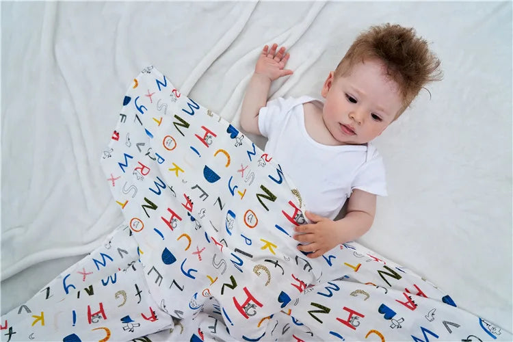 BambooNest Swaddle – Soft Muslin Baby Blanket