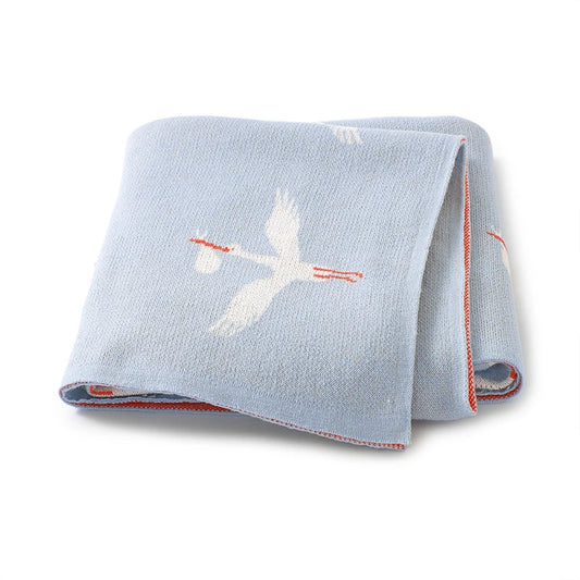 GooseHug Knit Baby Blanket – Soft Swaddle