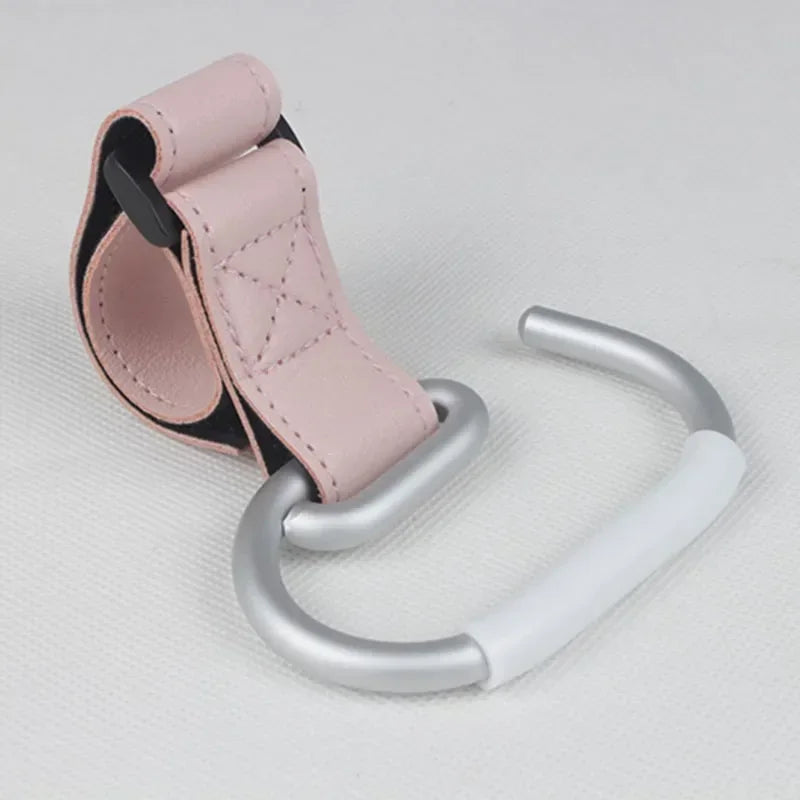 LoopLatch – 360° Leather Swivel Hooks for Strollers & Bags