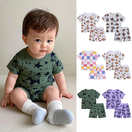 BambooBreeze Kids Short Sleeve Sleepwear Set