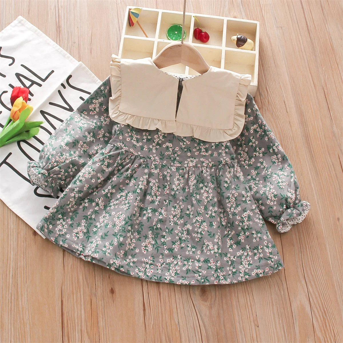 PetalNest Dress – Countryside Floral Lace Outfit for Little Girls