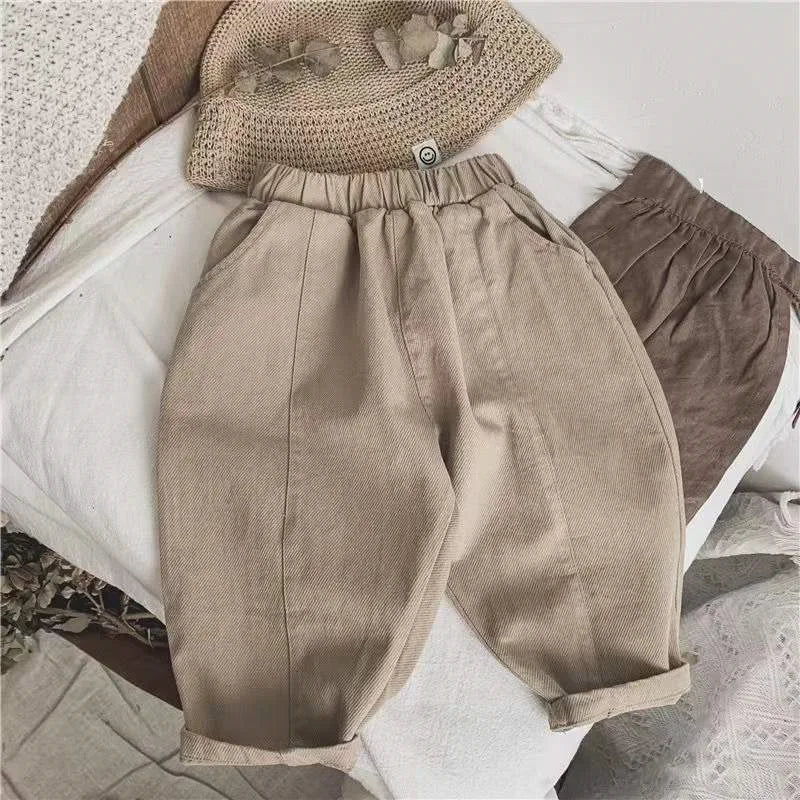 RetroNest Dungarees – Cotton Pocket Pants for Little Explorers