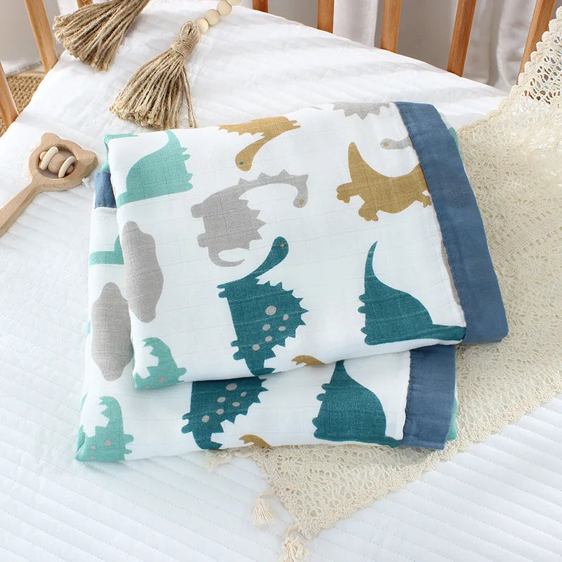 2 Layer Bamboo Cotton Baby Blanket Baby Towel baby blankets newborn