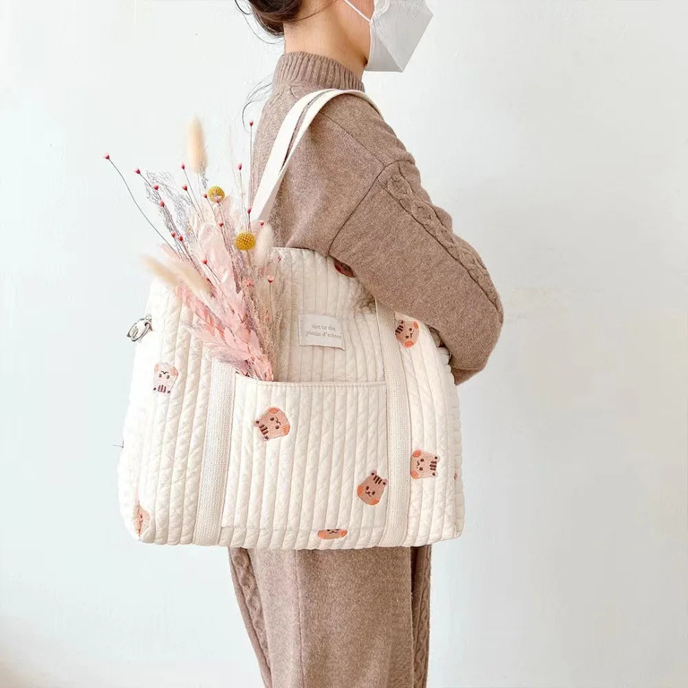 QuiltNest – Quilted Maternity & Diaper Tote for Moms