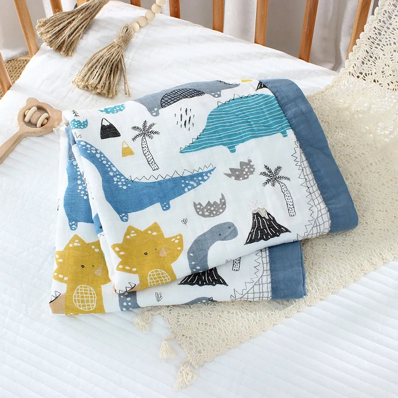 2 Layer Bamboo Cotton Baby Blanket Baby Towel baby blankets newborn