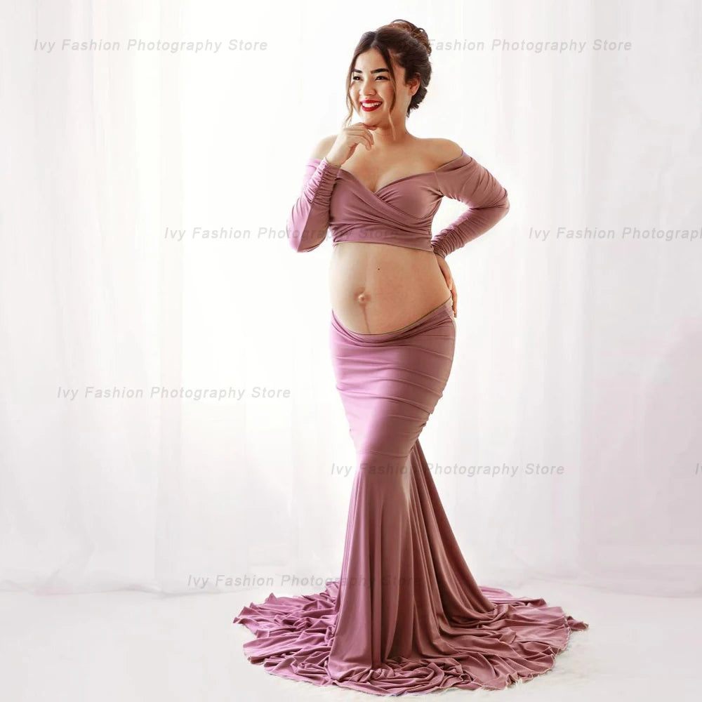 VelviNest – 2-Piece Stretch Maternity Skirt Set