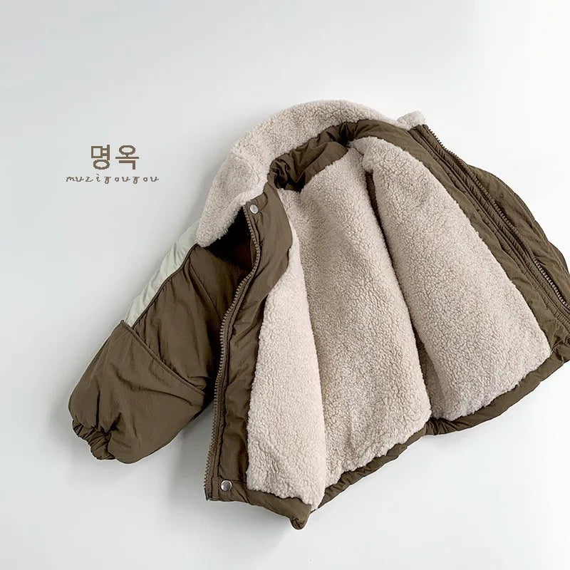 FrostBean Jacket – Plush Zip-Up Winterwear for Kids