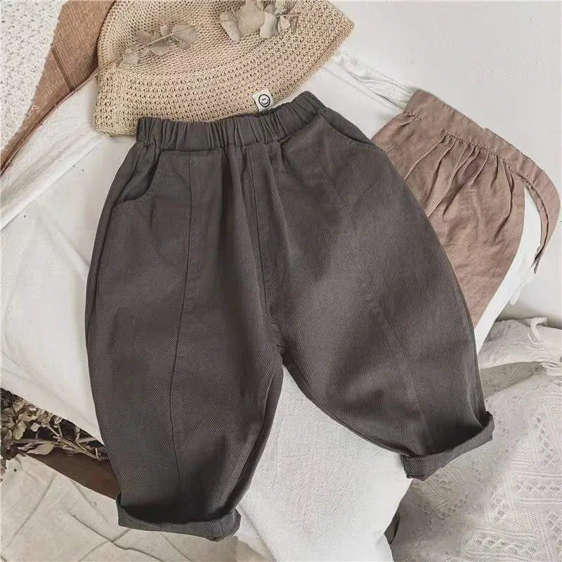 RetroNest Dungarees – Cotton Pocket Pants for Little Explorers