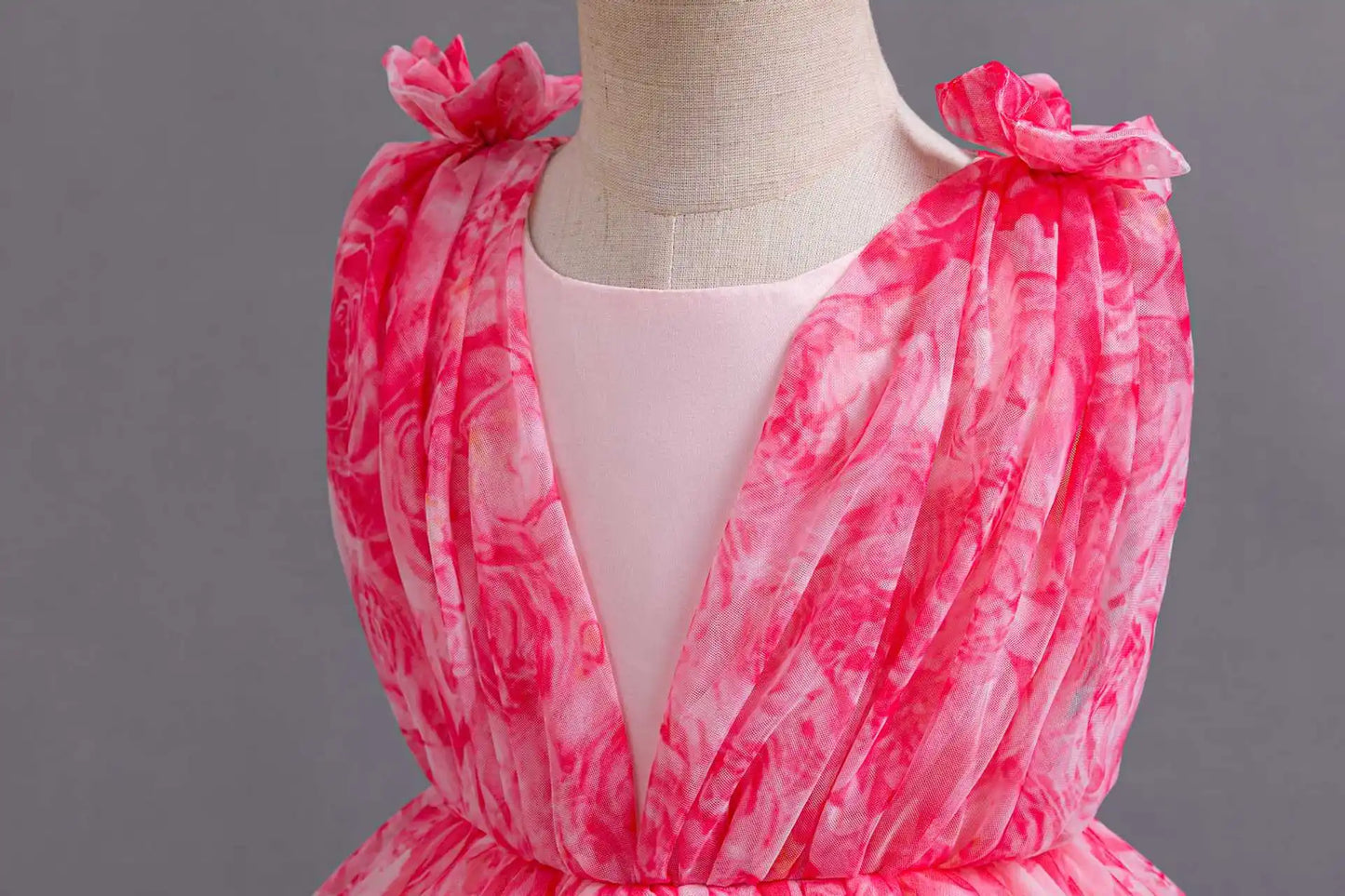 RoseWhirl Dress – Chiffon Lace Princess Tutu