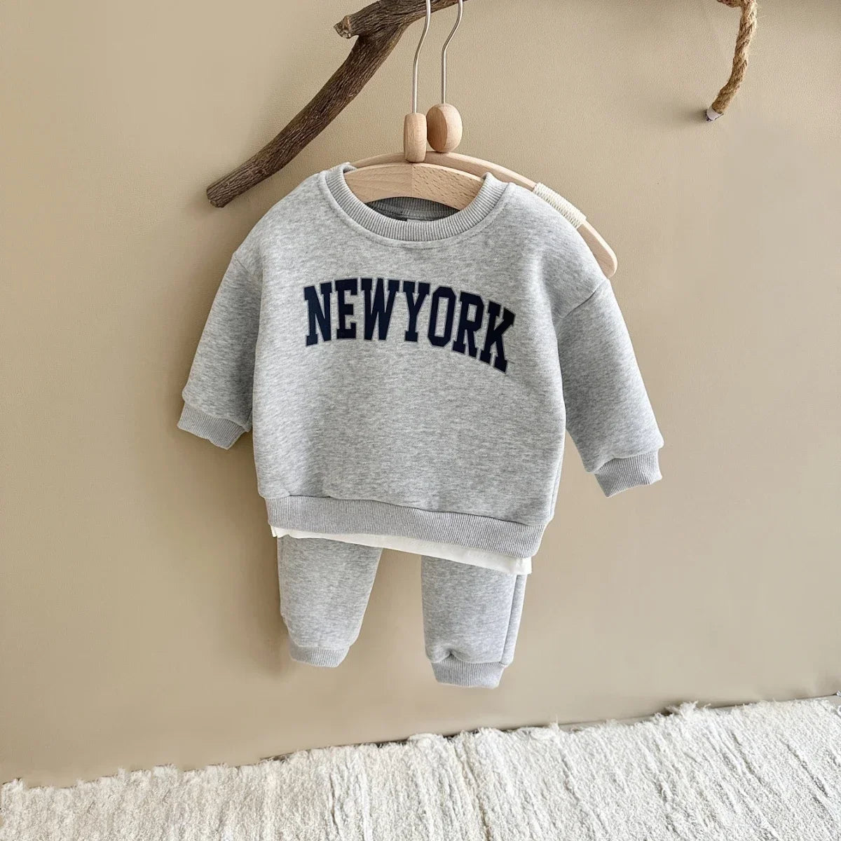 VelvetStride Boys Hoodie & Pants Set