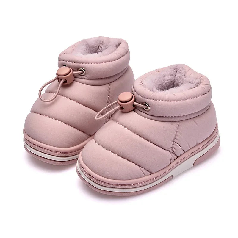 Kids Shoes Winter Baby Girls Snow Boots Keep Warm Cotton Shoes Children  Indoor Thicken Loafers