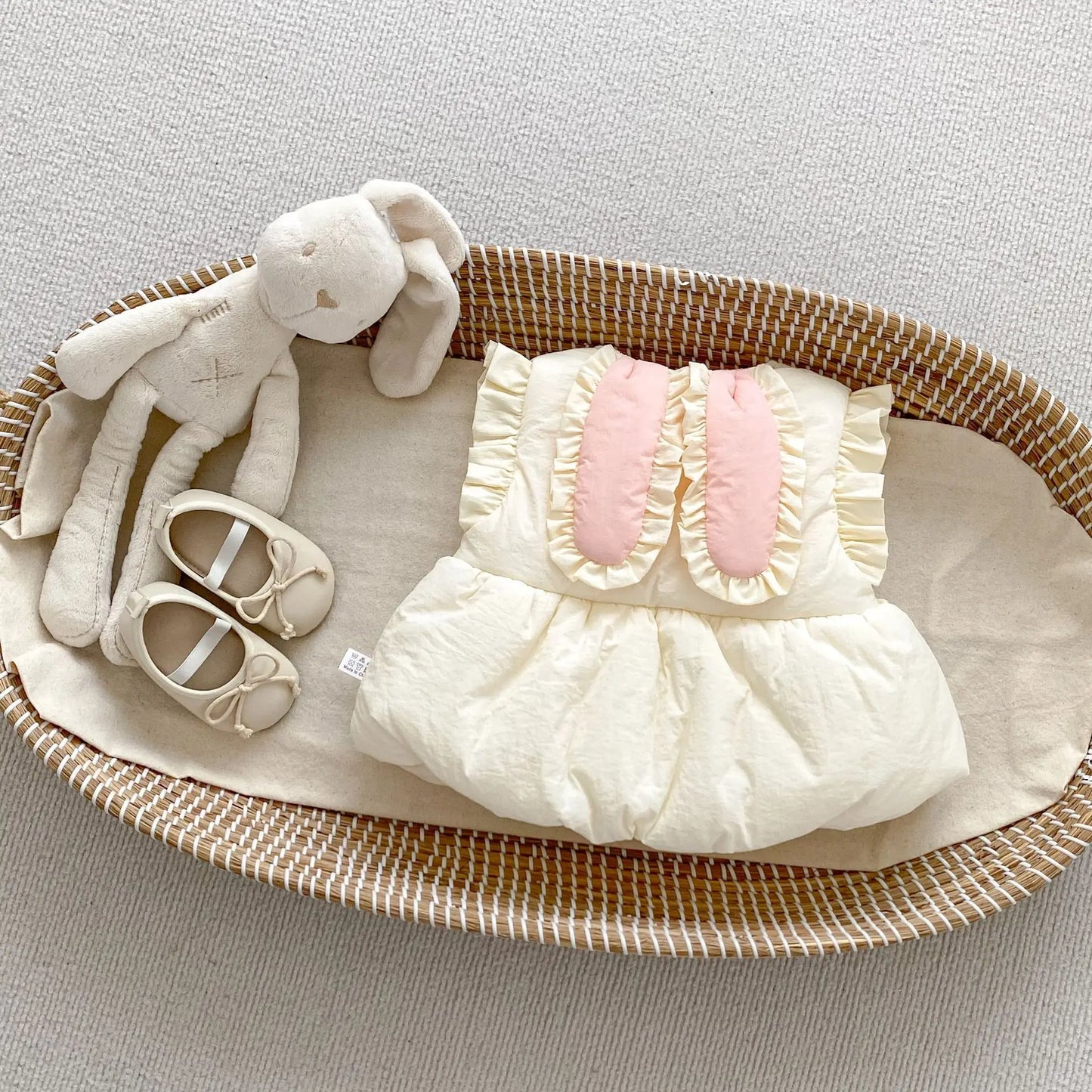 BunBunz – Velvet-Lined Bow Vest for Baby Girls