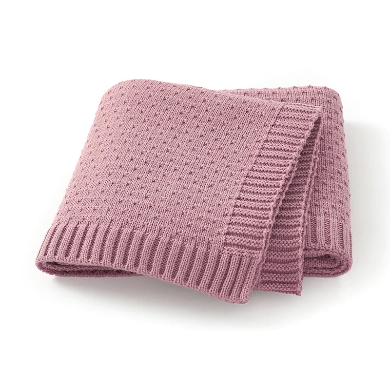 DreamNest Knit Blanket – Soft Crib & Stroller Wrap