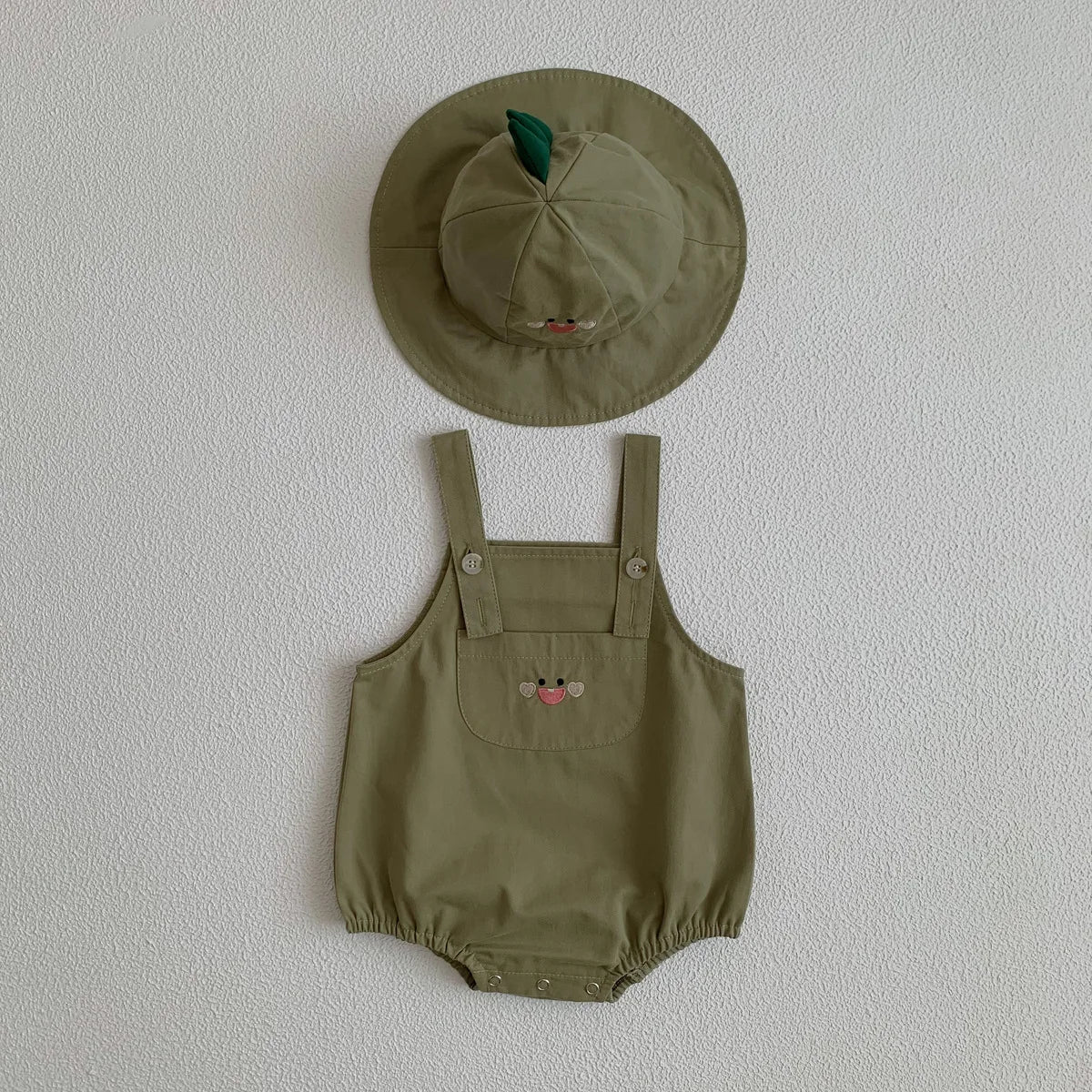 CubVoyage  Set – Animal Sling Jumpsuit & Sun Hat