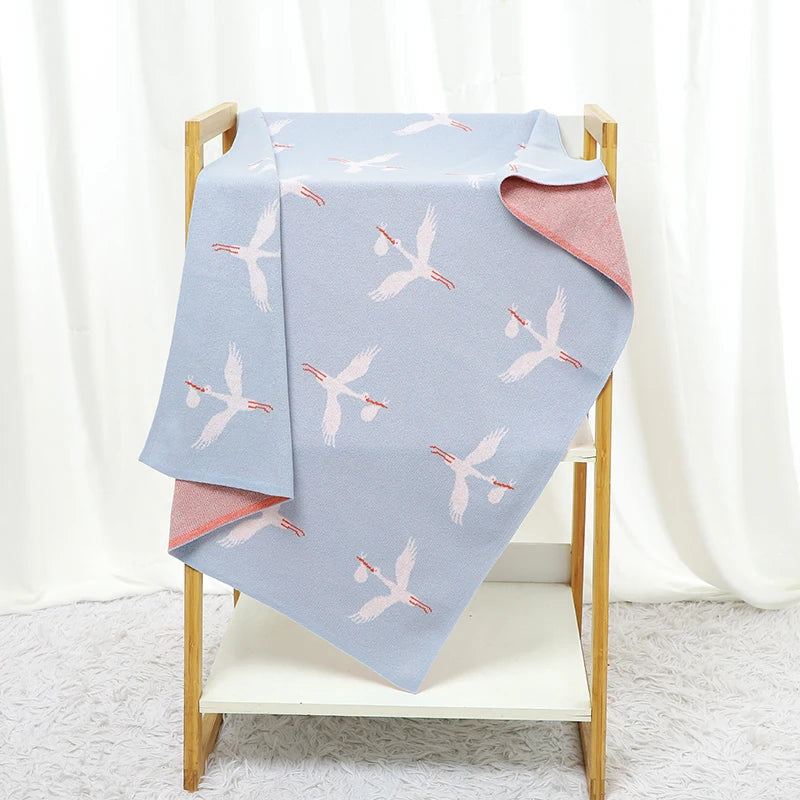 GooseHug Knit Baby Blanket – Soft Swaddle