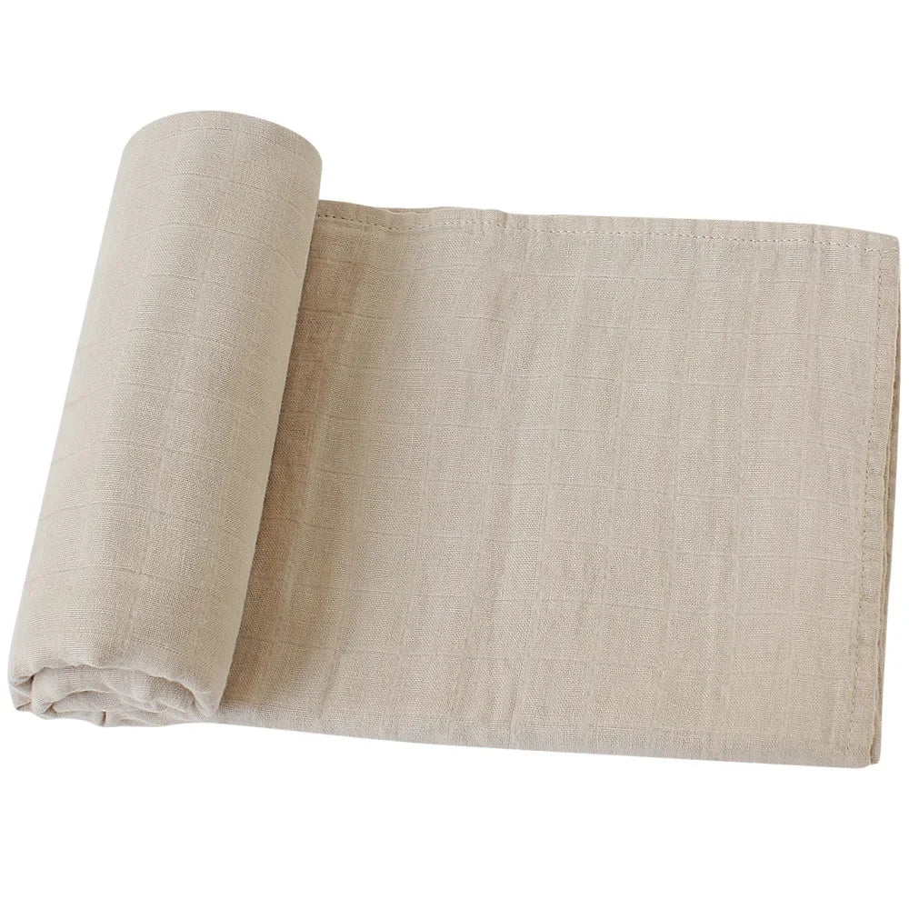 Organic Cotton Acacia Yellow Set Newborn Muslin Wrap Baby Bed Muslin swaddle