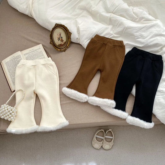 SnugBoots – Fleece-Lined Flare Pants for Girls