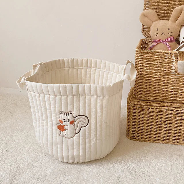 CubbieCart – Bear Embroidered Diaper Caddy & Maternity Organizer