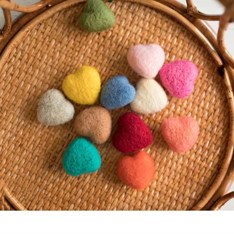 HeartNest Felt Props – Woolen Newborn Photography Charms