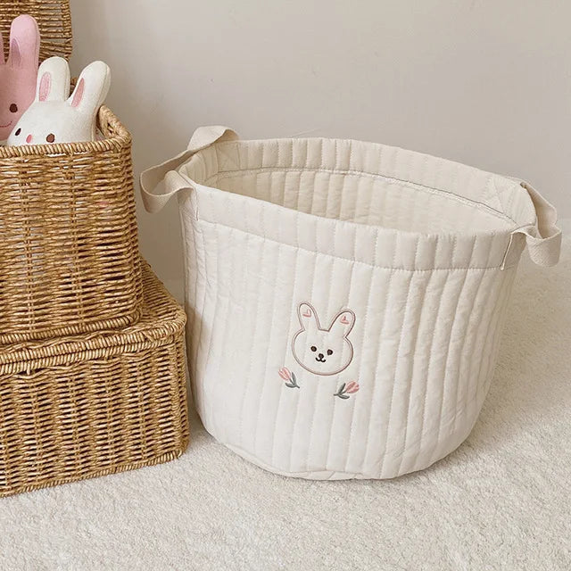 CubbieCart – Bear Embroidered Diaper Caddy & Maternity Organizer