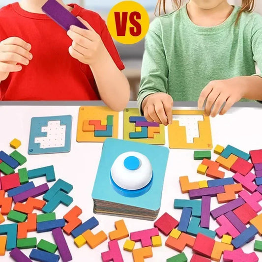 Desktop Puzzle Game – Montessori Math & Shape Training