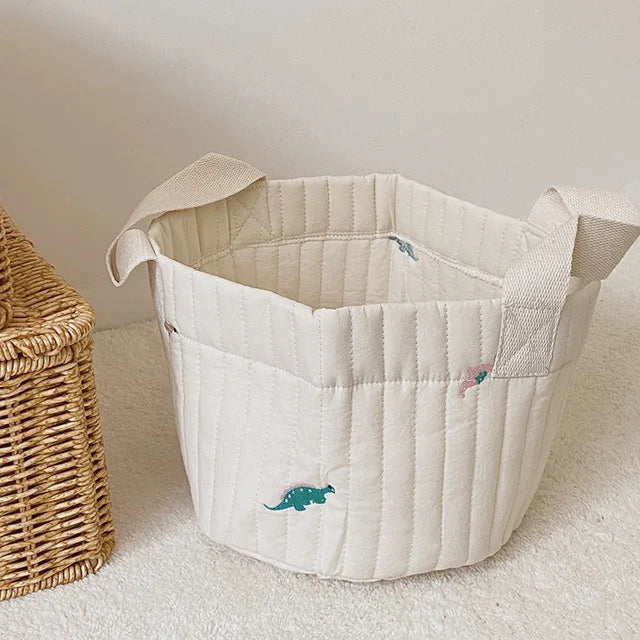 CubbieCart – Bear Embroidered Diaper Caddy & Maternity Organizer