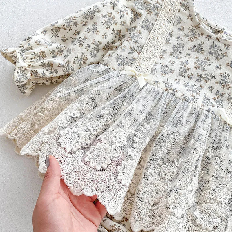 LilPetal Romper Set – Printed Cotton Baby Outfit with Hat