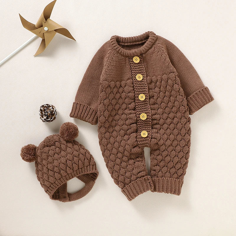 WoolieHug Ensemble – Infant Knitwear Outfit with Shoes & Gloves