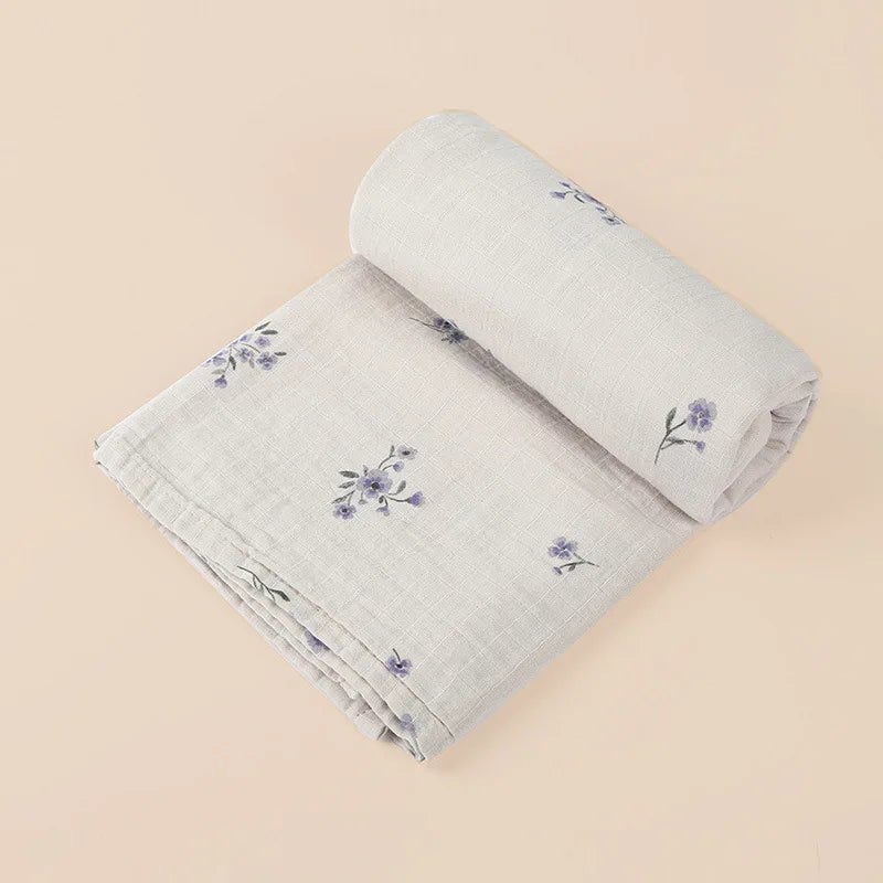CozyCot Muslin Wrap – Soft Cotton Baby Blanket