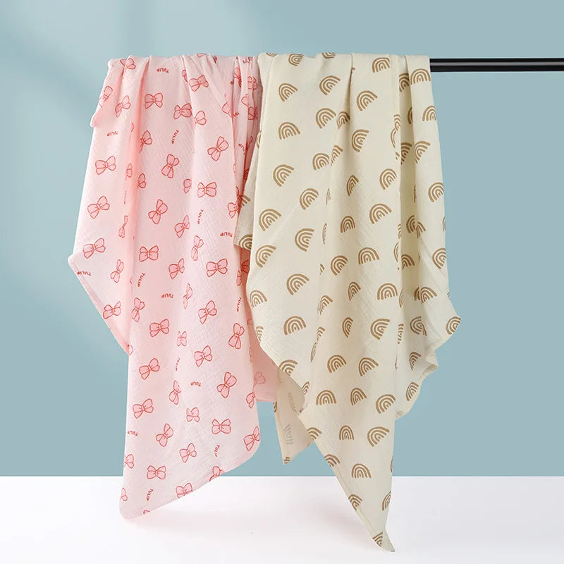 CozyCot Muslin Wrap – Soft Cotton Baby Blanket