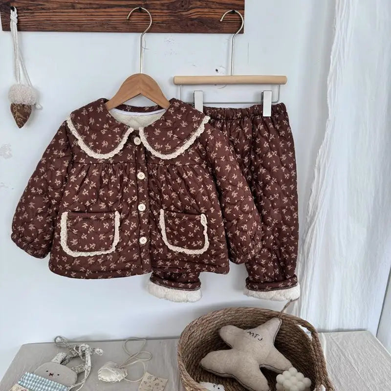 Floryn– Warm Floral Pajamas for Girls