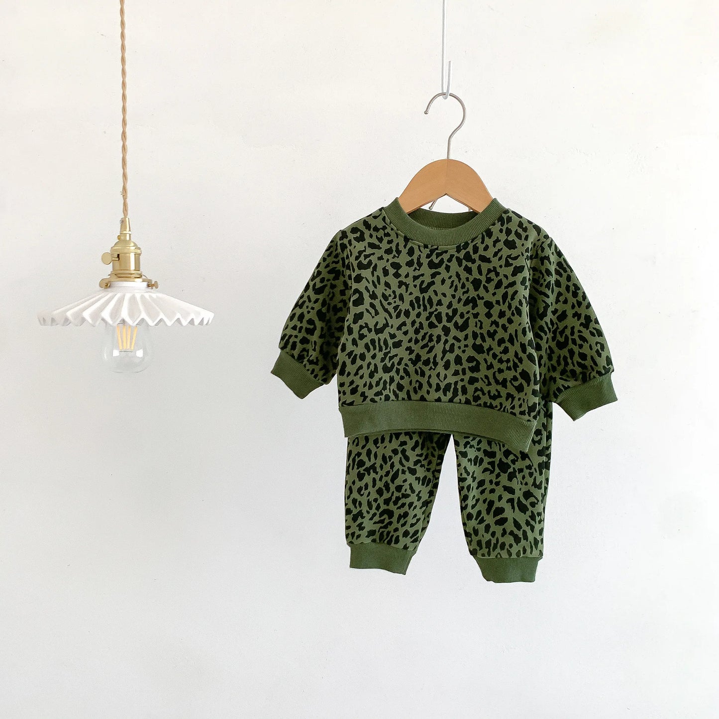 WildStripe Toddler Cotton Sweatshirt & Pants Set
