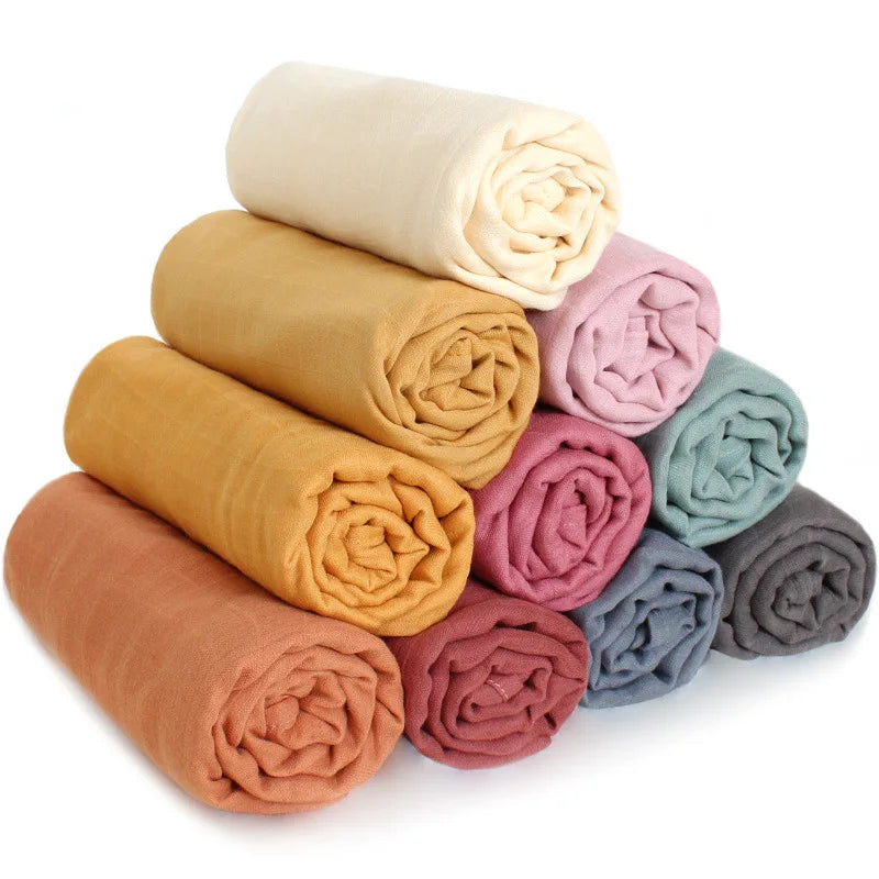 BambooNest – Solid Muslin Swaddle Blanket