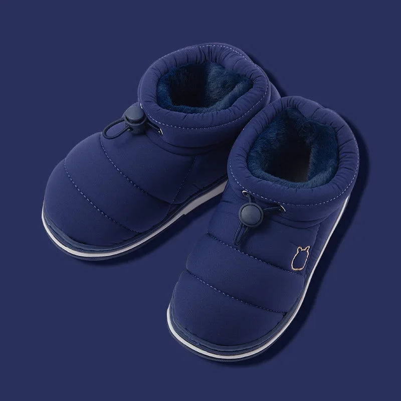 Kids Shoes Winter Baby Girls Snow Boots Keep Warm Cotton Shoes Children  Indoor Thicken Loafers